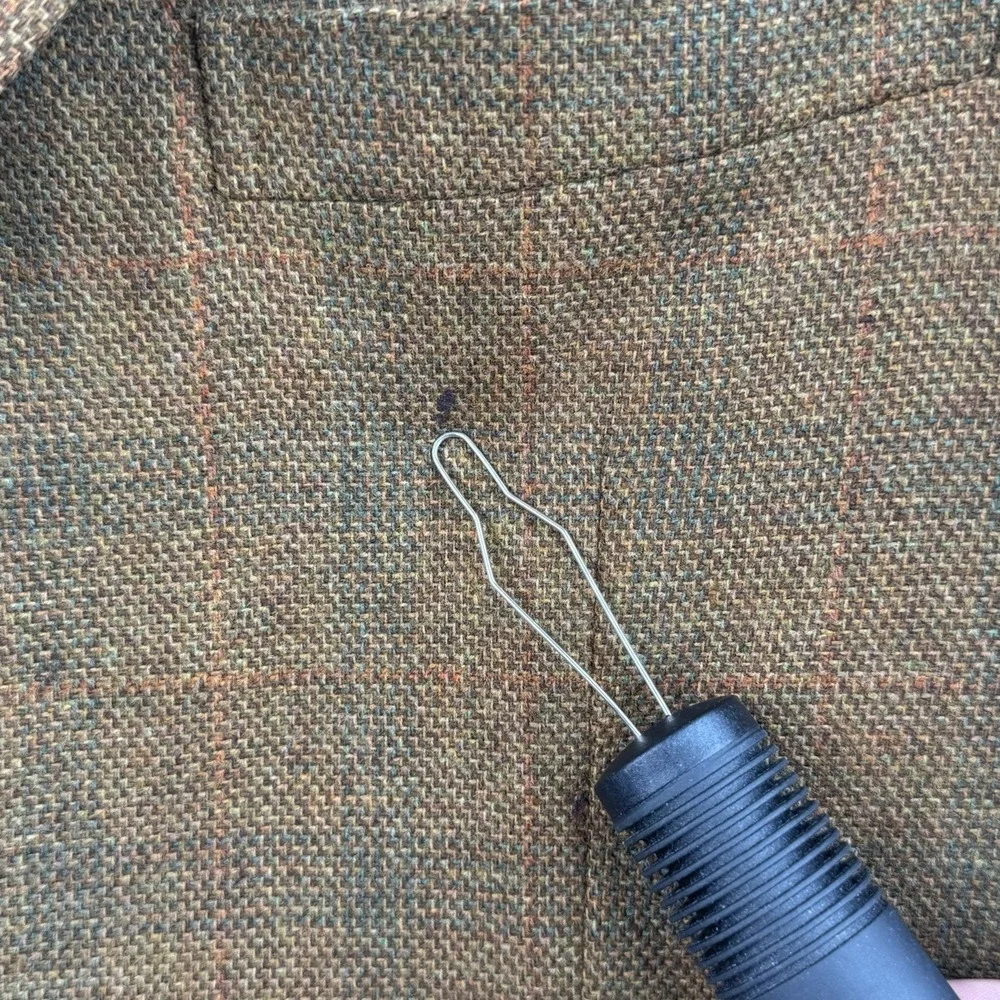Brioni Sport Coat Blazer Men's 44R Brown Olive Donegal Tweed Escorial Wool Italy